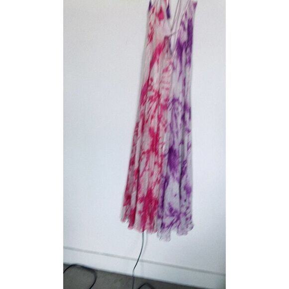 Rococo Sand Ava Maxi Dress in Fuchsia & Lilac Large - Picture 6 of 11